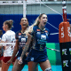 Thaisa vibra durante jogo do Minas na Superliga