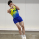 Yuri Guimarães no solo da Copa do Mundo de ginástica artística em Baku