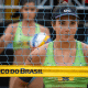 Carol e Marcela em jogo do Aberto do Recife
