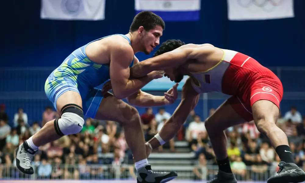 César Alvan no Pré-Olímpico das Américas de wrestling