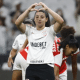 Duda Sampaio comemora gol do Corinthians contra Internacional no Brasileirão Feminino