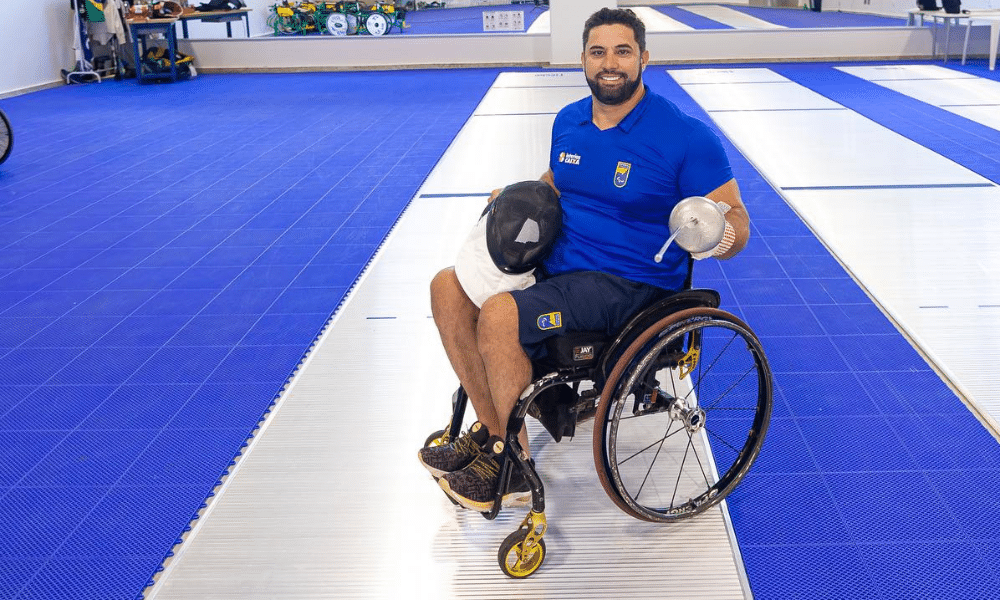 Jovane Guissone na Copa Brasil de paraesgrima