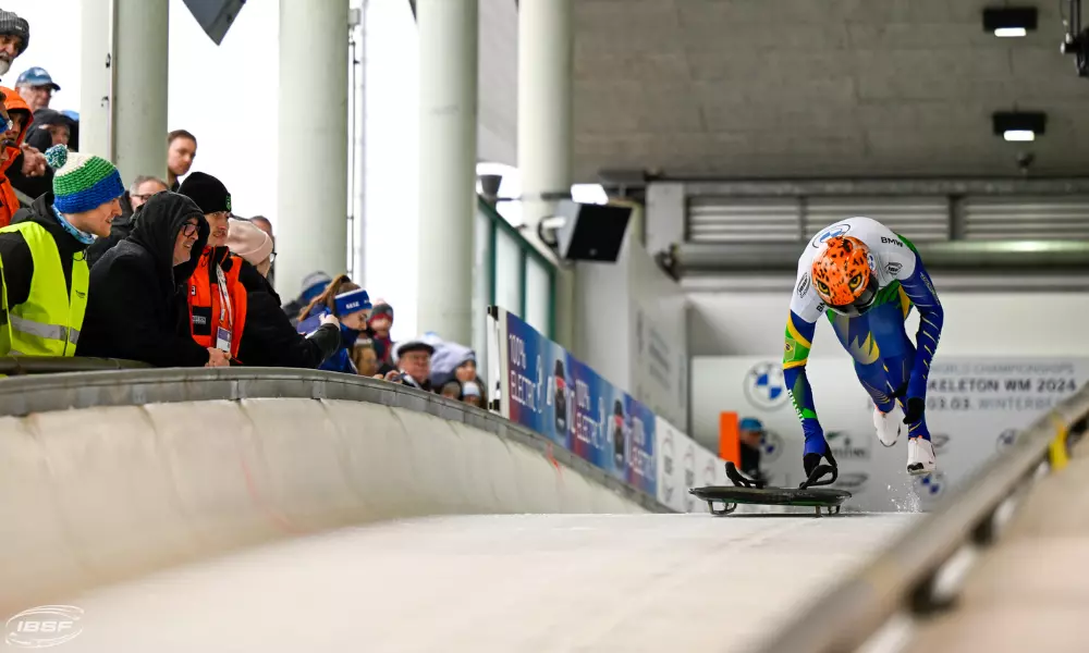 Nicole Silveira na Copa do Mundo de skeleton em Lake Placid