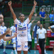 Vôlei Renata comemorando vitória contra Sada cruzeiro na Superliga Masculina de vôlei