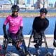 Na imagem, Vanessa Cristina, Aline Rocha e Carlos Pierre de Jesus, que competiram na Maratona de Boston.