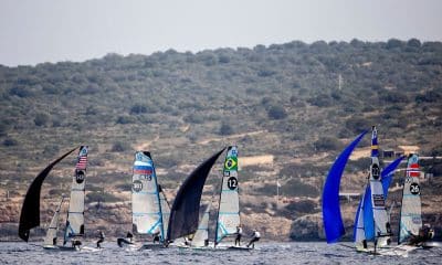Na imagem, barcos da vela, que será uma das modalidades com campeonatos que definem vagas em abril.