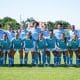 Equipe do Bahia posando para foto antes de partida pelo Brasileiro Feminino A2 (Reprodução/Twitter/@ecbahia)