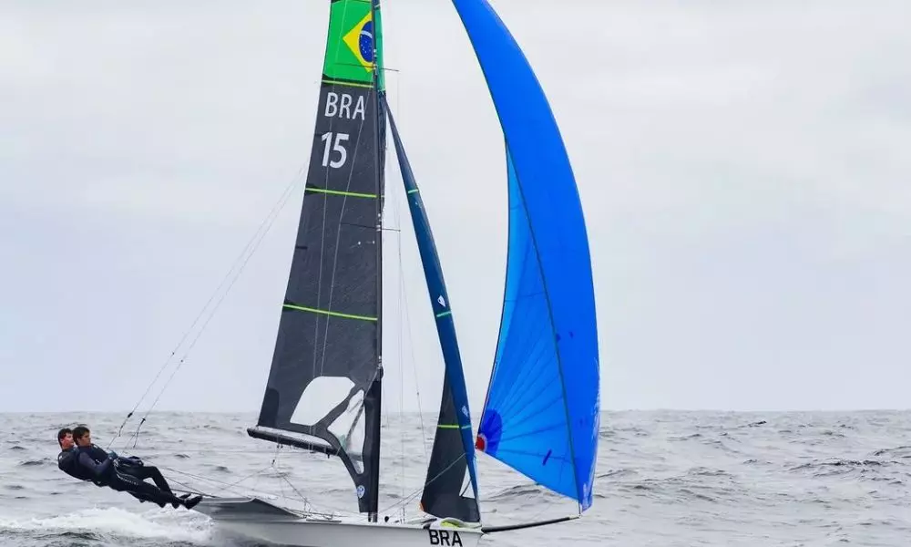 Marco Grael e Gabriel Simões, representantes do Brasil no 49er (Foto: Jankovics Villatoro)