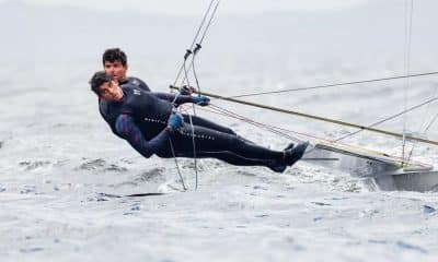 Marco Grael e Gabriel Simões em ação na classe 49er (Foto: Jankovics Villatoro)