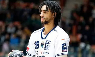 Bryan Monte, brasileiro que atua no Montpellier na Champions League (Reprodução/Twitter/@mhbofficiel)