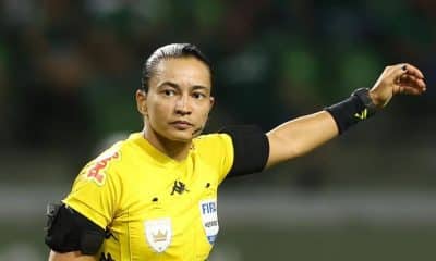 Edina Alves, uma das árbitras brasileiras nos Jogos Olímpicos de Paris-2024 (Cesar Greco/Palmeiras)