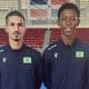 Netinho Pontes e Henrique Marques (da esquerda para a direita), brasileiros classificados aos Jogos Olímpicos de Paris-2024 no taekwondo (Divulgação/CBTKd)