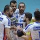 Jogadores do Vôlei Renata em ação no confronto contra o Cruzeiro pela Superliga Masculina (Agência i7/Sada Cruzeiro)