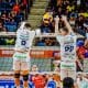 Bloqueio do Joinville em ação na vitória sobre o São José nas quartas da Superliga Masculina (Foto: Aiquara Produções)