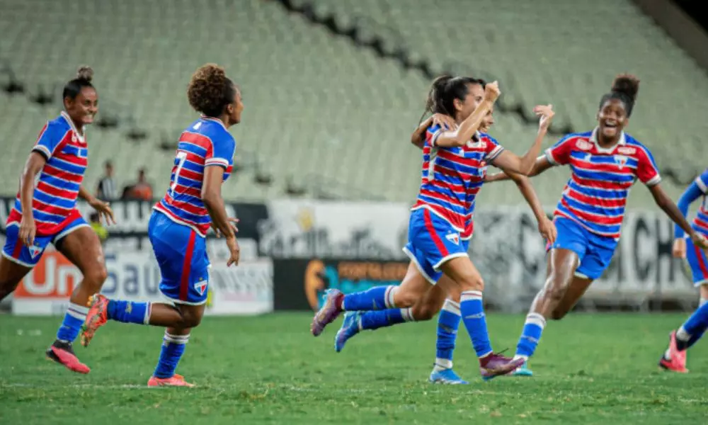 Jogadores da equipe feminina do Fortaleza em ação (João Moura/Fortaleza EC)