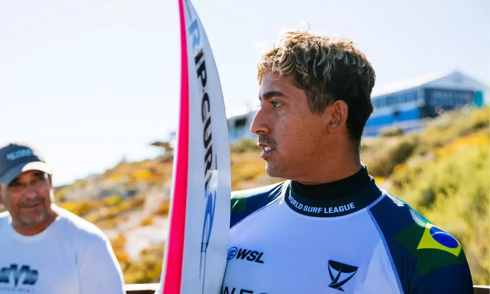 Samuel Pupo, classificado às quartas de final da etapa de Margaret River da WSL (Aaron Hughes/World Surf League)