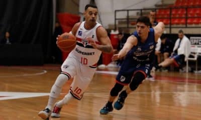 Partida entre São Paulo e Unifacisa, válida pelas oitavas de final do NBB (Foto: Rubens Chiri/Saopaulofc.net)