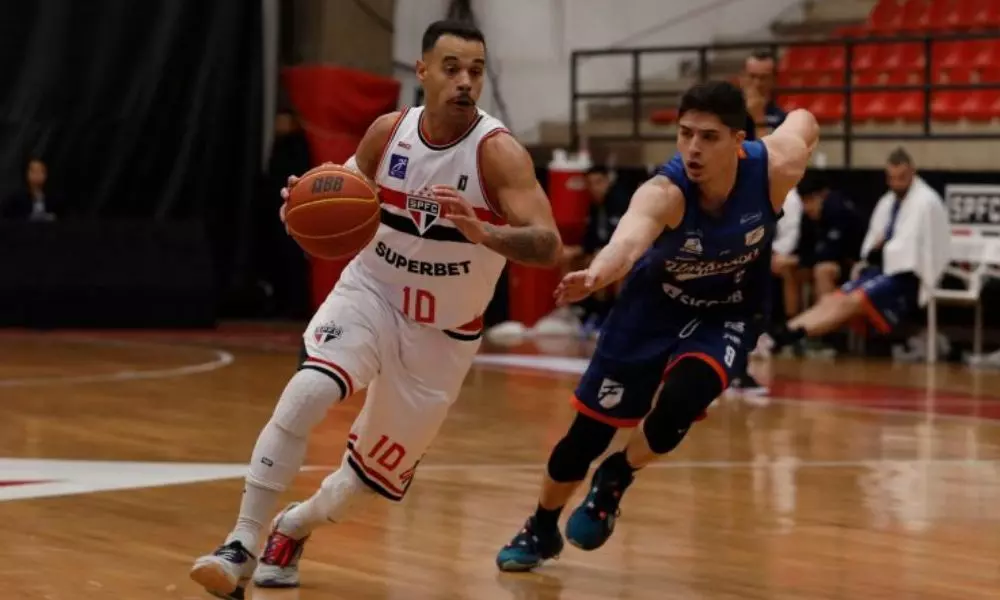 Partida entre São Paulo e Unifacisa, válida pelas oitavas de final do NBB (Foto: Rubens Chiri/Saopaulofc.net)