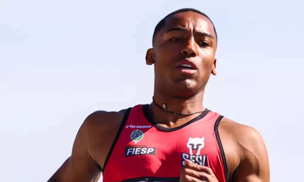 Erick Cardoso, do sesi, no Troféu Adhemar Ferreira da Silva de Atletismo 2023