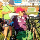 Jane Karla em ação durante competição de tiro com arco convencional na Espanha