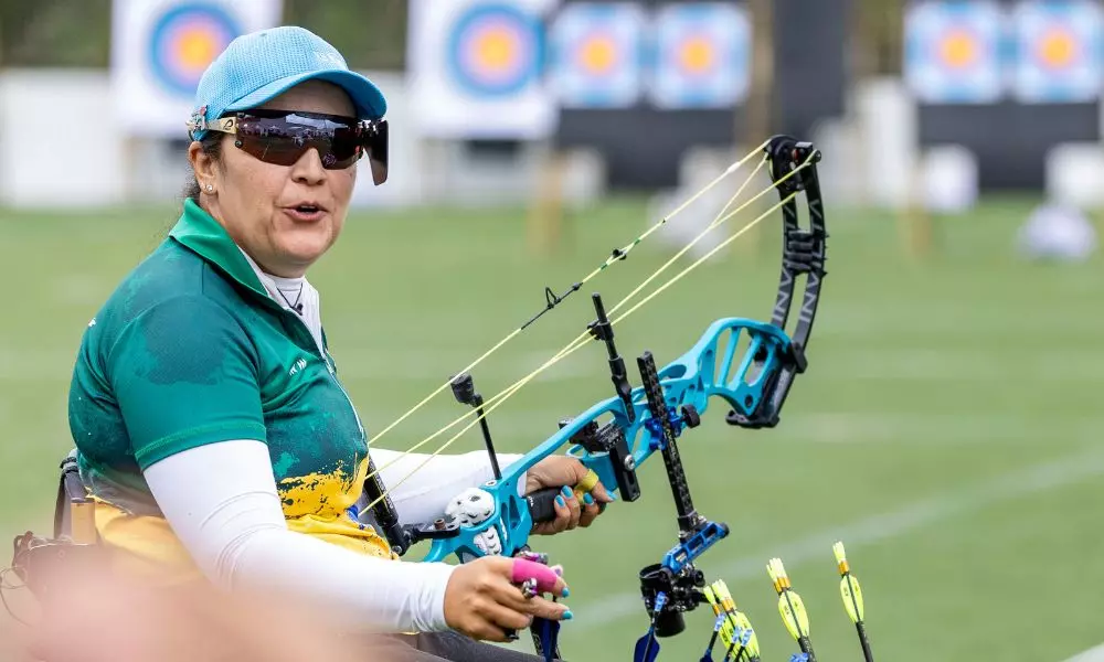 Jane Karla no Parapan-americano de tiro com arco