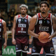 Márcio se prepara para fazer arremesso em jogo do Sesi Franca no NBB