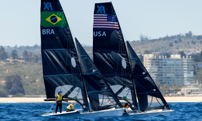 Martine Grael e Kahena Kunze em ação no Troféu Princesa Sofía de vela; Bruno Lobo