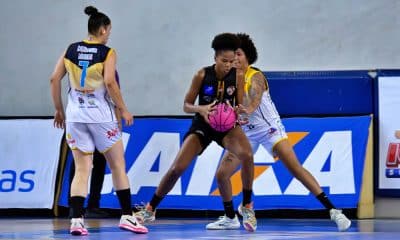 Na imagem, momento do duelo entre atletas do Sodiê Mesquita e do Bax Catanduva.