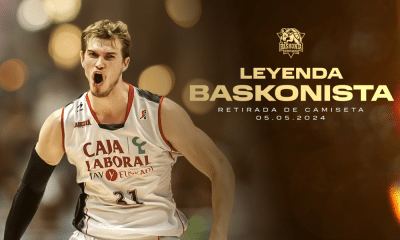Tiago Splitter com a camisa do Baskonia