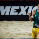 George comemora com André um ponto da dupla no Elite 16 de Tepic