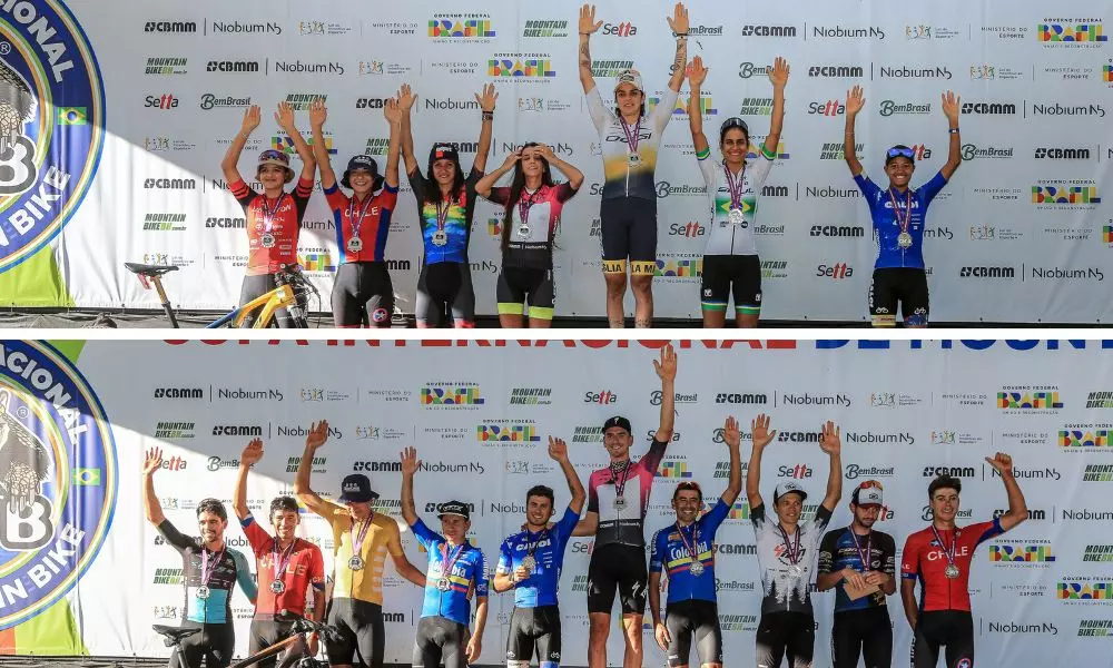 campeões em Araxá Raiza Goulão e Alex Malacarne