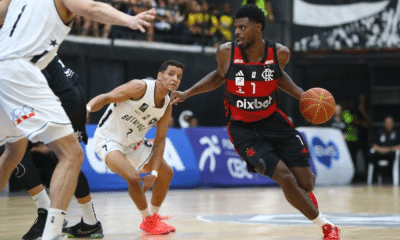 Lance de Flamengo x Botafogo no NBB