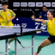 Giulia Takahashi e Leonardo Izuka em jogo pelo Brasil no WTT Youth Contender de Santiago