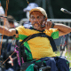 Helcio Perilo no Parapan-Americano de tiro com arco