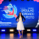Sheilla com o uniforme da cerimônia de abertura do Time Brasil para os Jogos Olímpicos de Paris-2024