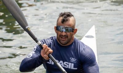 Fernando Rufino em ação no Mundial de paracanoagem