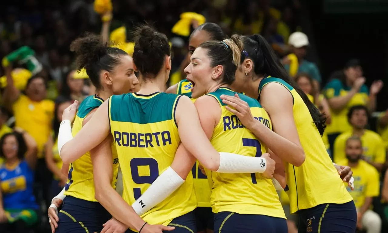 Brasil x Sérvia, VNL, Liga das Nações de vôlei feminino, vôlei feminino, onde assistir, transmissão ao vivo 2025