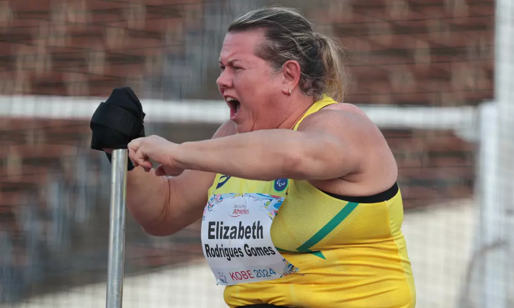 Beth Gomes no Mundial de atletismo paralímpico