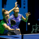 Irmãs Bruna e Giulia Takahashi em ação no WTT Contender do Rio de Janeiro