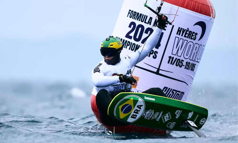 Bruno Lobo no Campeonato Mundial de Fórmula Kite 2024