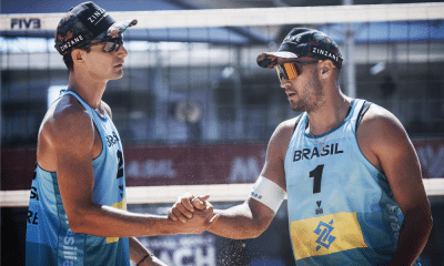André e George Foto: Silvio Avila/Volleyball World