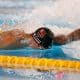 Na imagem, Guilherme Caribé durante a prova dos 50m livre.