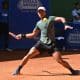 Pedro Sakamoto em ação no Challenger de Santos (Foto: Instituto Sports)