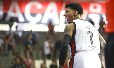 Didi, jogador do Flamengo, em quadra no duelo contra o Bauru pela semifinal do NBB (Foto: Gilvan de Souza)