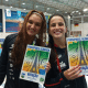 Mafê Costa e Gabrielle Roncatto celebrando a vaga nos Jogos Olímpicos de Paris-2024 (Foto: Gabriel Gentile)