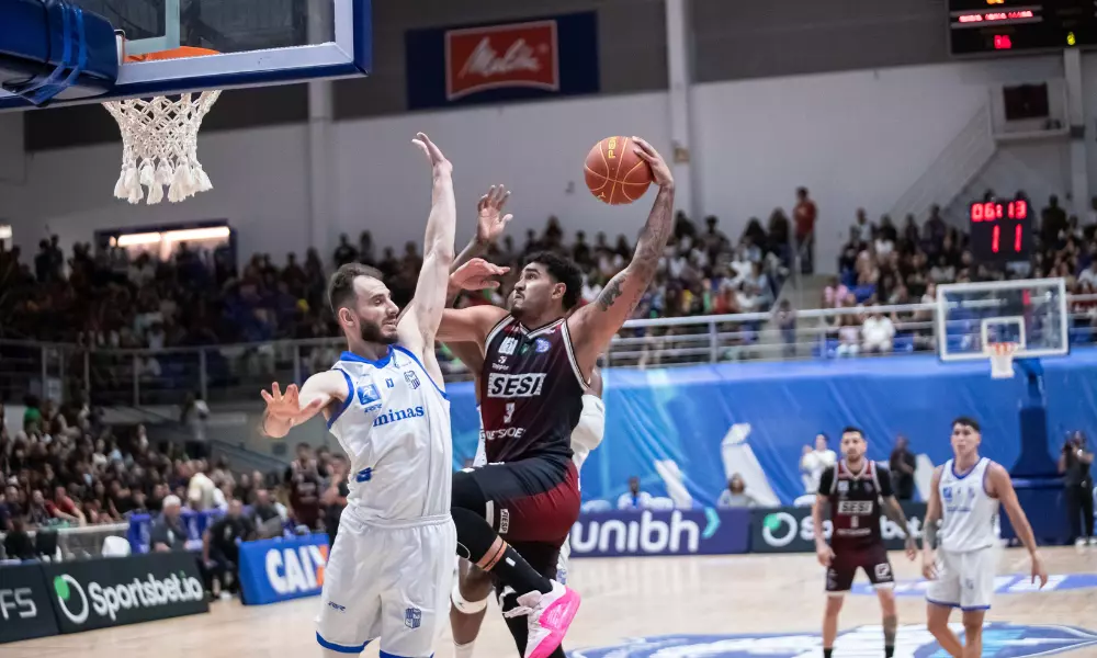 Jogo entre Sesi Franca e Minas, válido pelo terceiro jogo da série de semifinal do NBB (Marcos Limonti/Sesi Franca Basquete)