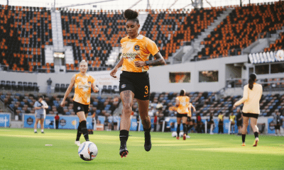 Tarciane, zagueira brasileira que atua pelo Houston Dash na NWSL (Reprodução/X/@HoustonDash)