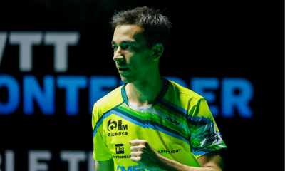 Hugo Calderano vibra com vitória no WTT Contender do Rio de Janeiro; Bruna Takahashi perdeu