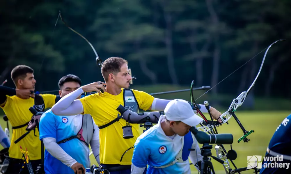 Marcus D'Almeida em Yecheon, Pré-Olímpico, paris-2024, Brasil, tiro com arco