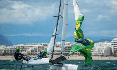 João Siemsen e Marina Arndt no Mundial de Nacra 17